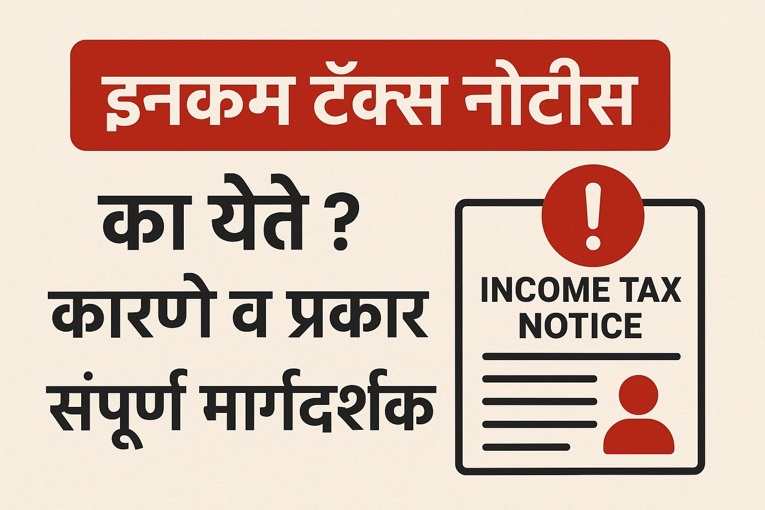 इन्कम टॅक्स नोटीस
